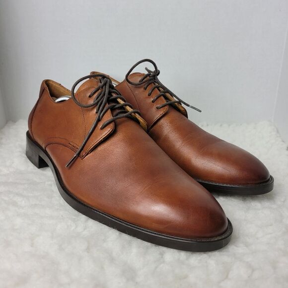 Cole Haan Hawthorne Plain Oxford Grand Men's Derby Shoes Size 11.5 British Tan - Picture 1 of 10